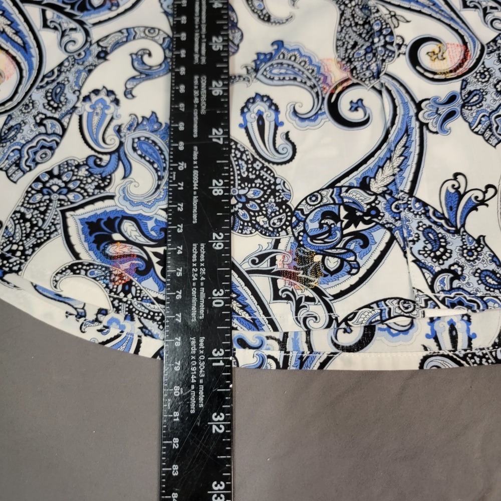 Robert Graham Paisley Shirt Mens Xl Blue White Long Sleeve Button Down AOP - Picture 5 of 6